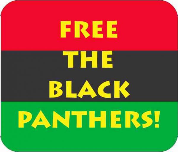 Free The Black Panthers Black Art Mousepad